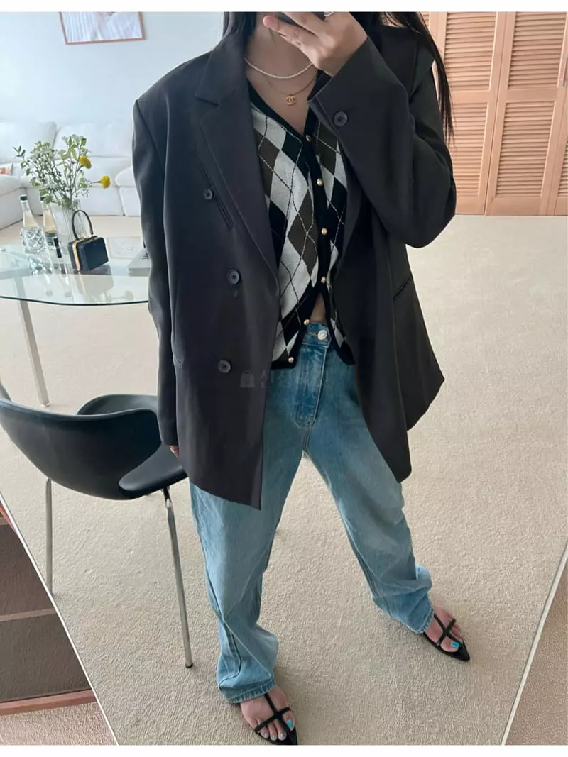 Arr - Korean Women Fashion - #momslook - Button Jacket - 4