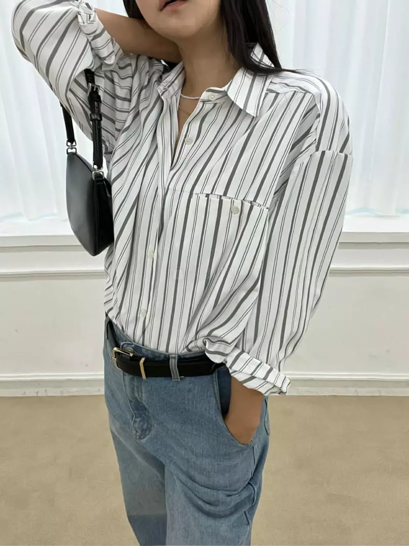 Arr - Korean Women Fashion - #womensfashion - Royde Shirt - 11