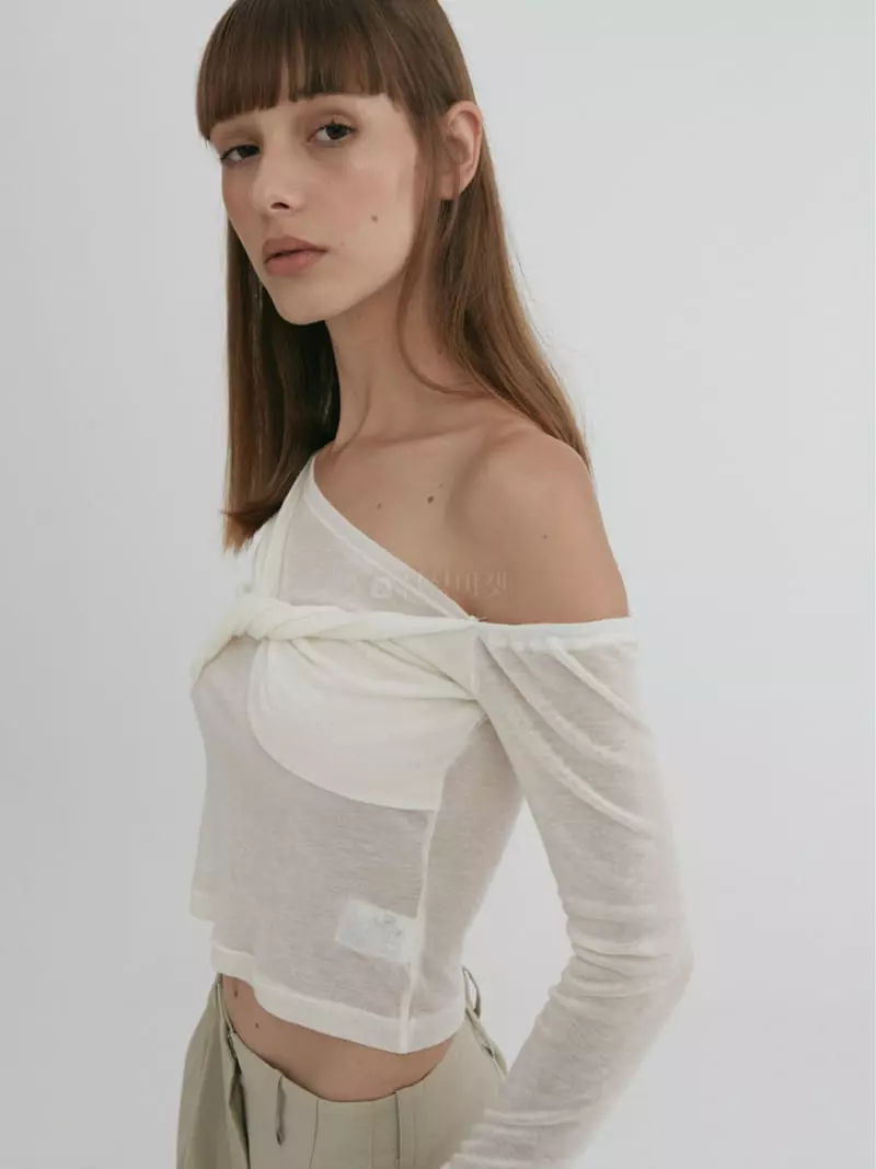 Artisover - Korean Women Fashion - #momslook - Cash Off Tee - 3
