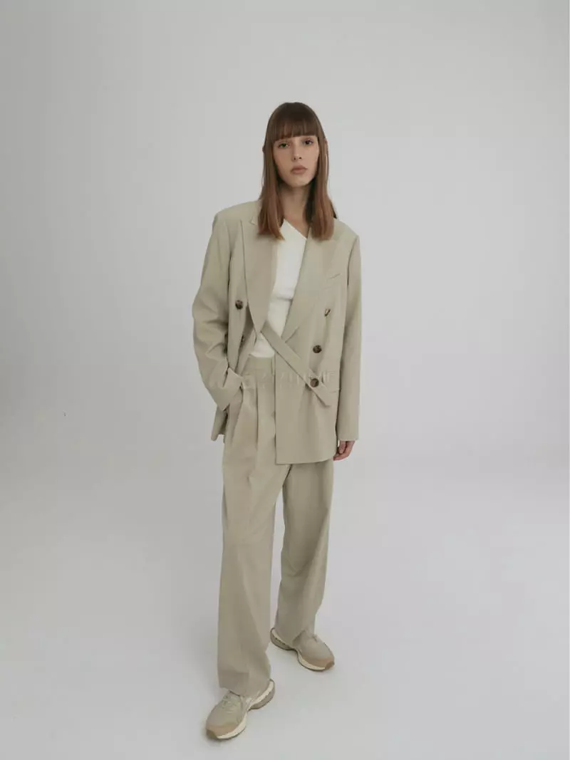 Artisover - Korean Women Fashion - #momslook - Boss Strap Jacket Set