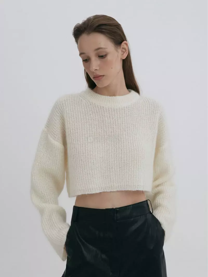 Artisover - Korean Women Fashion - #womensfashion - Mo Hair Knit Tee - 3