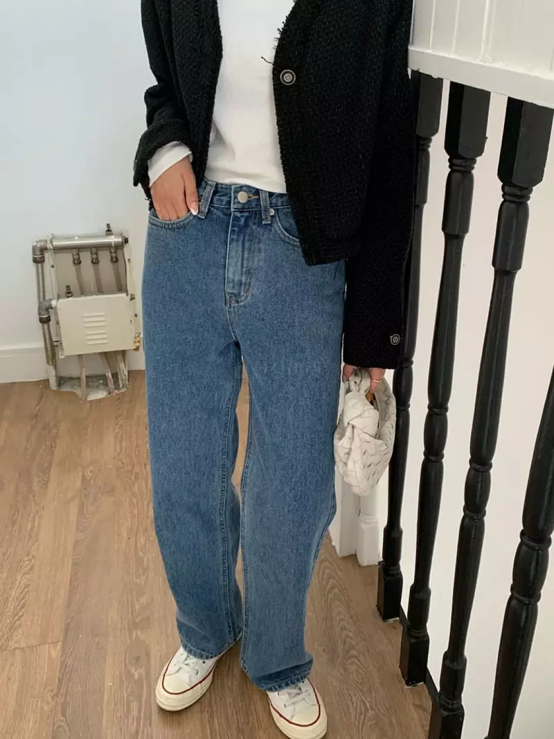 As Thought - Korean Women Fashion - #momslook - High Blue Jeans - 2