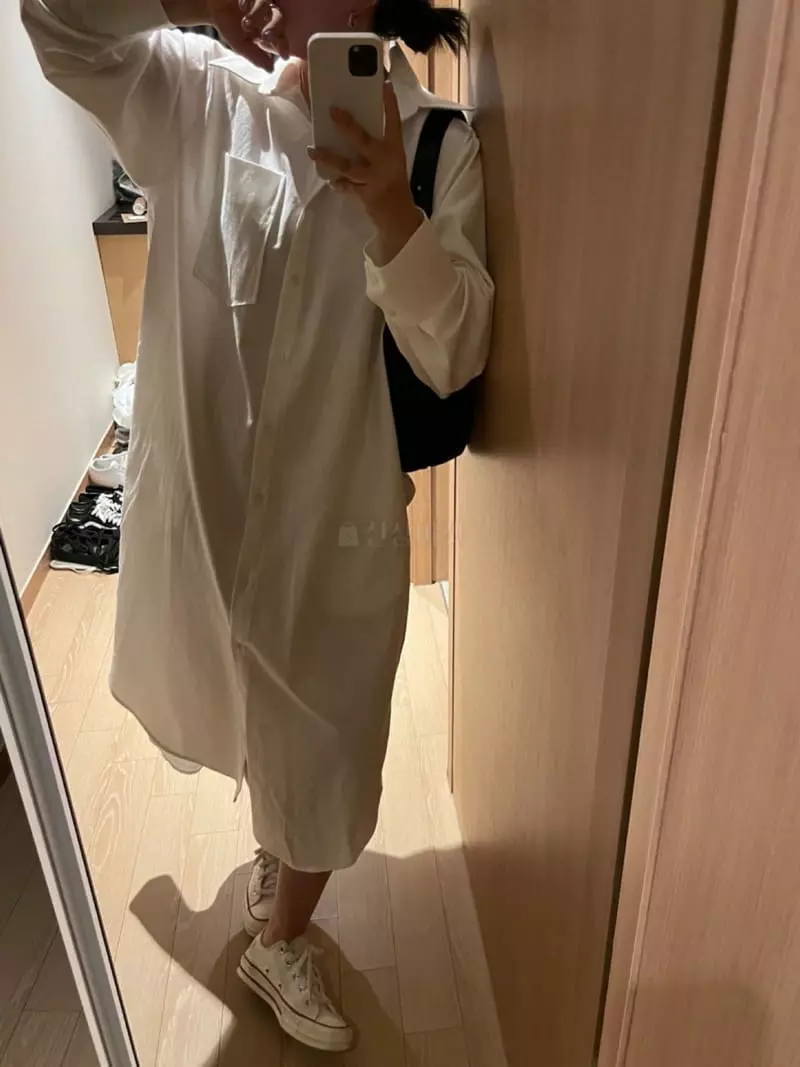 As Thought - Korean Women Fashion - #momslook - Shirt One-piece - 7