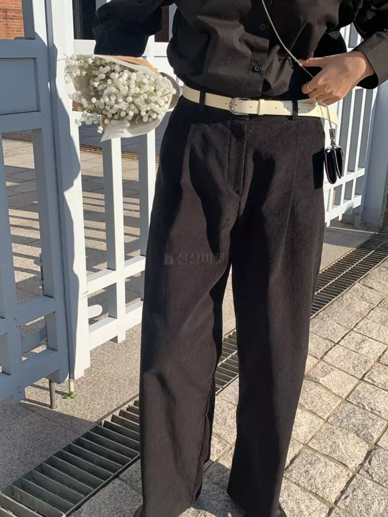 As Thought - Korean Women Fashion - #womensfashion - Color Corduroy Pants - 4