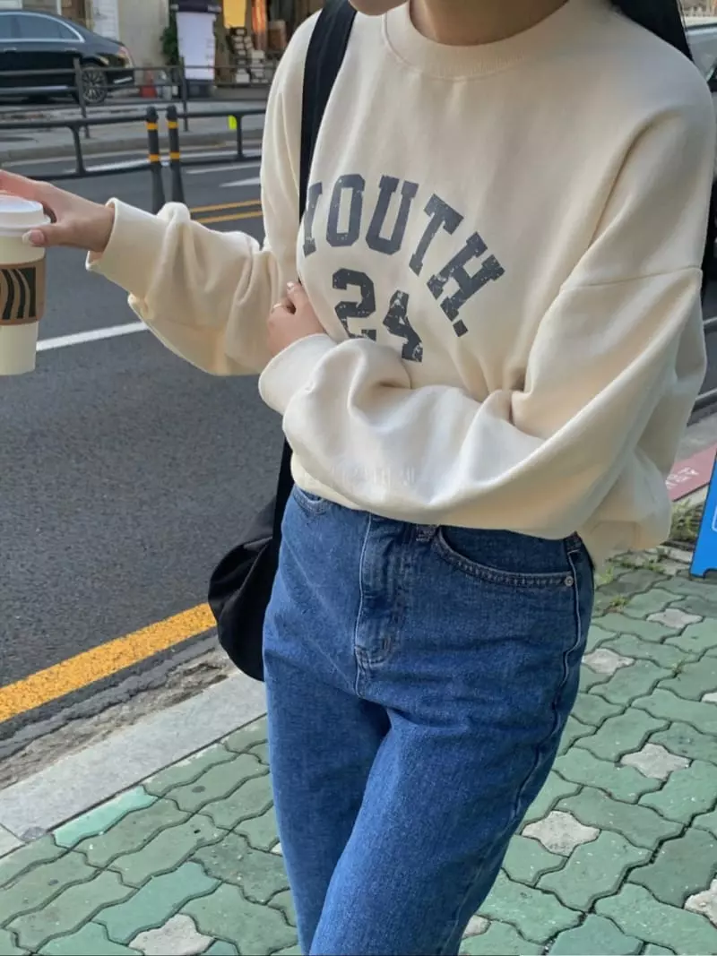 As Thought - Korean Women Fashion - #momslook - Us Paint Sweatshirt - 2