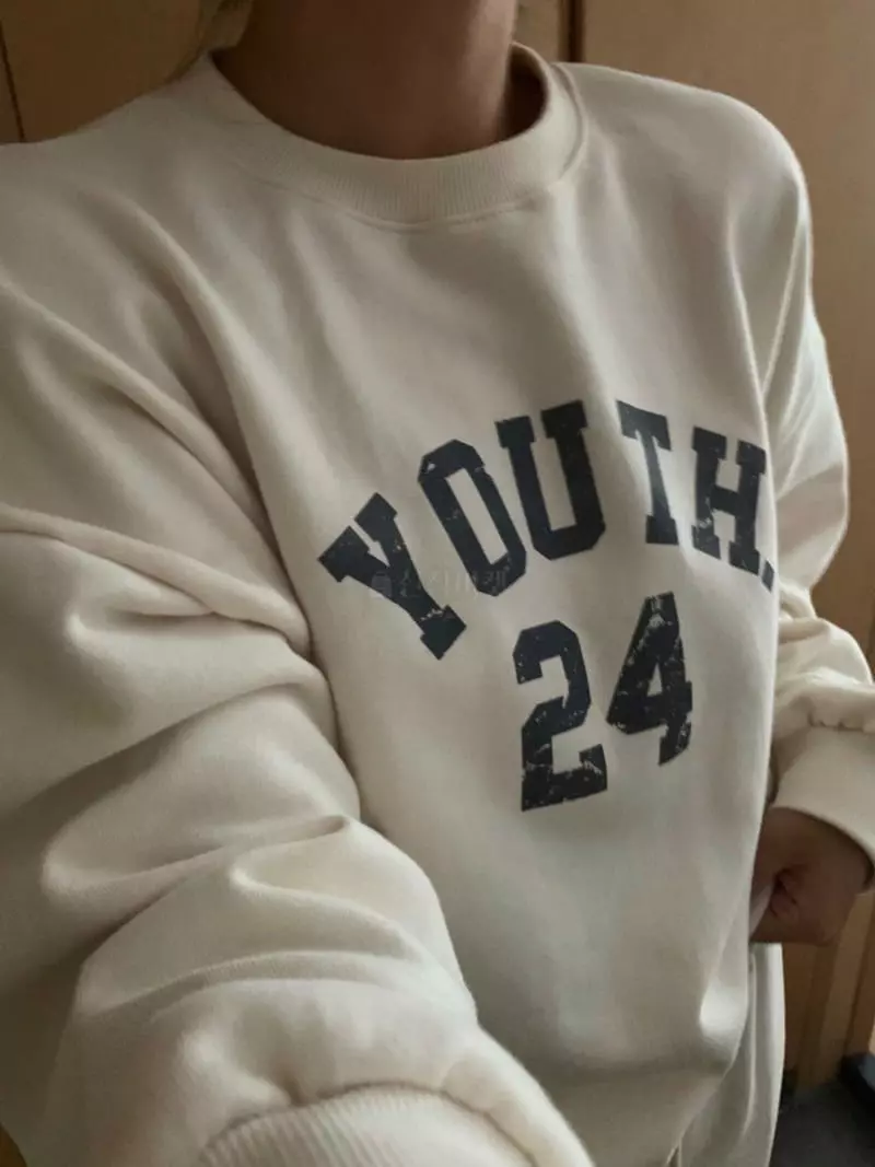 As Thought - Korean Women Fashion - #momslook - Us Paint Sweatshirt - 8