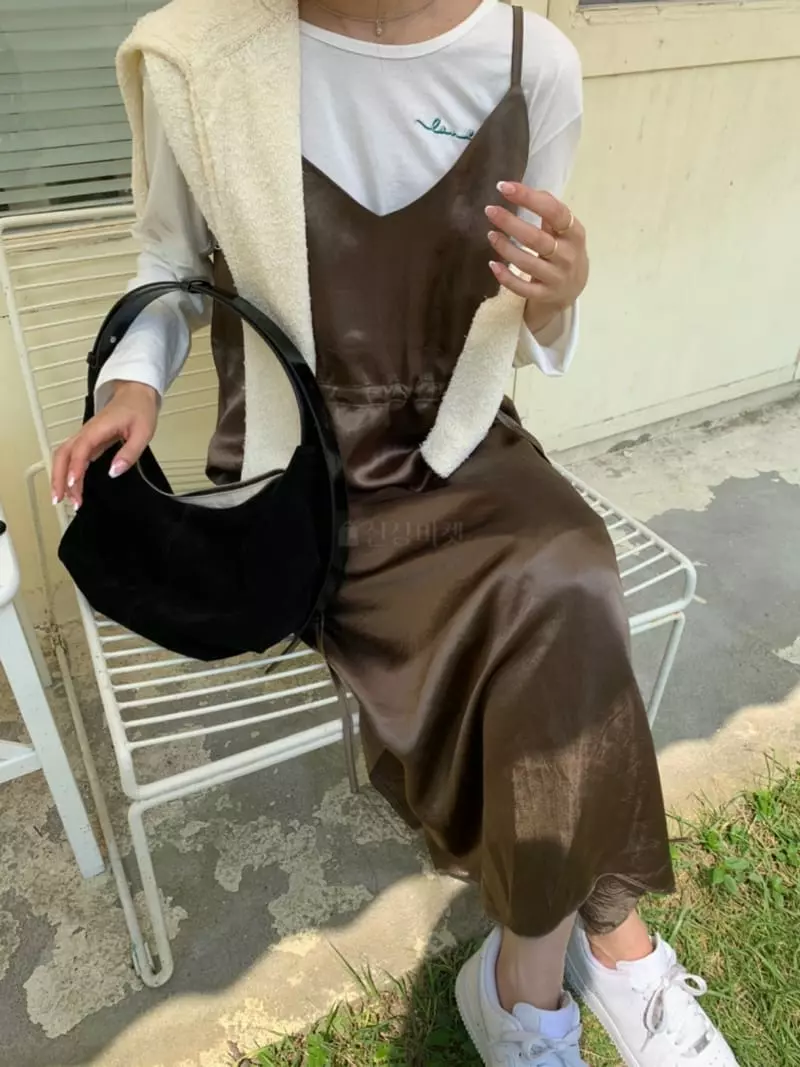 As Thought - Korean Women Fashion - #momslook - Err Logn One-piece - 3
