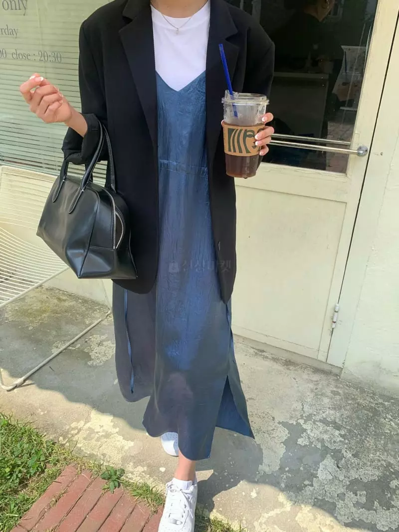 As Thought - Korean Women Fashion - #momslook - Err Logn One-piece - 7