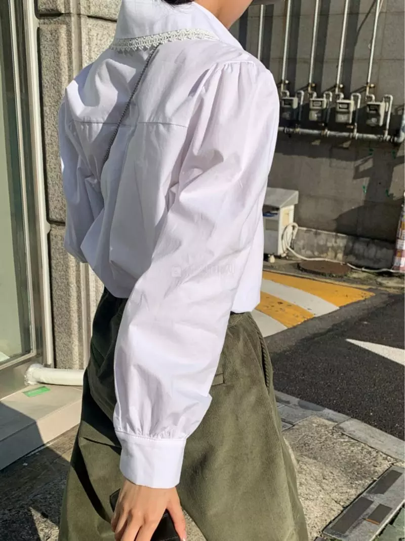 As Thought - Korean Women Fashion - #momslook - Boca Lace Blouse - 2