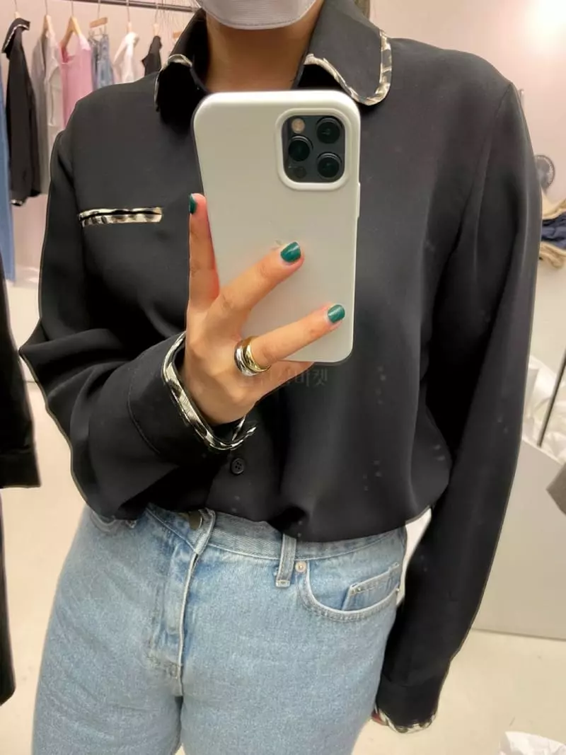 As Thought - Korean Women Fashion - #momslook - Color Blouse - 2