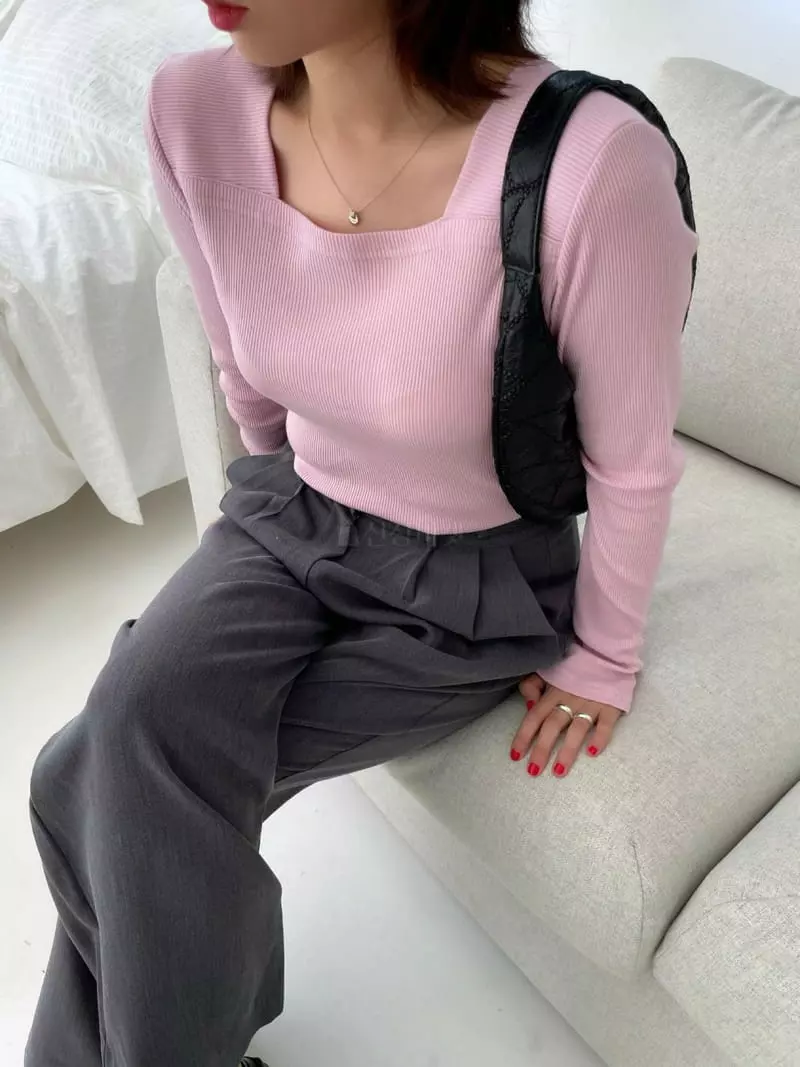 As Thought - Korean Women Fashion - #momslook - Baba Square Tee