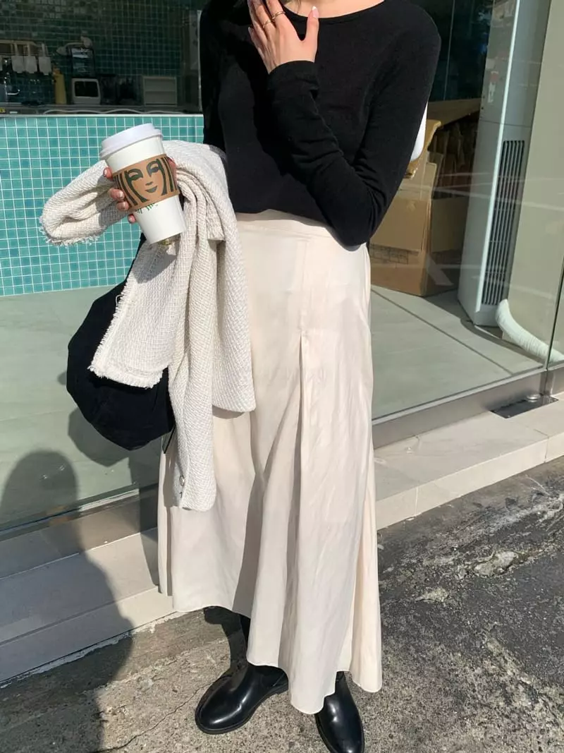 As Thought - Korean Women Fashion - #momslook - Mood Whole Skirt - 6