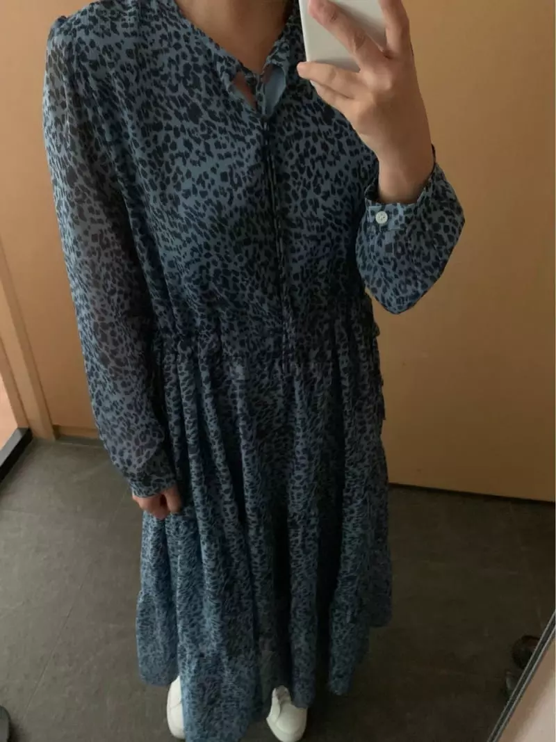 As Thought - Korean Women Fashion - #momslook - Maran Shiffon One-piece - 3
