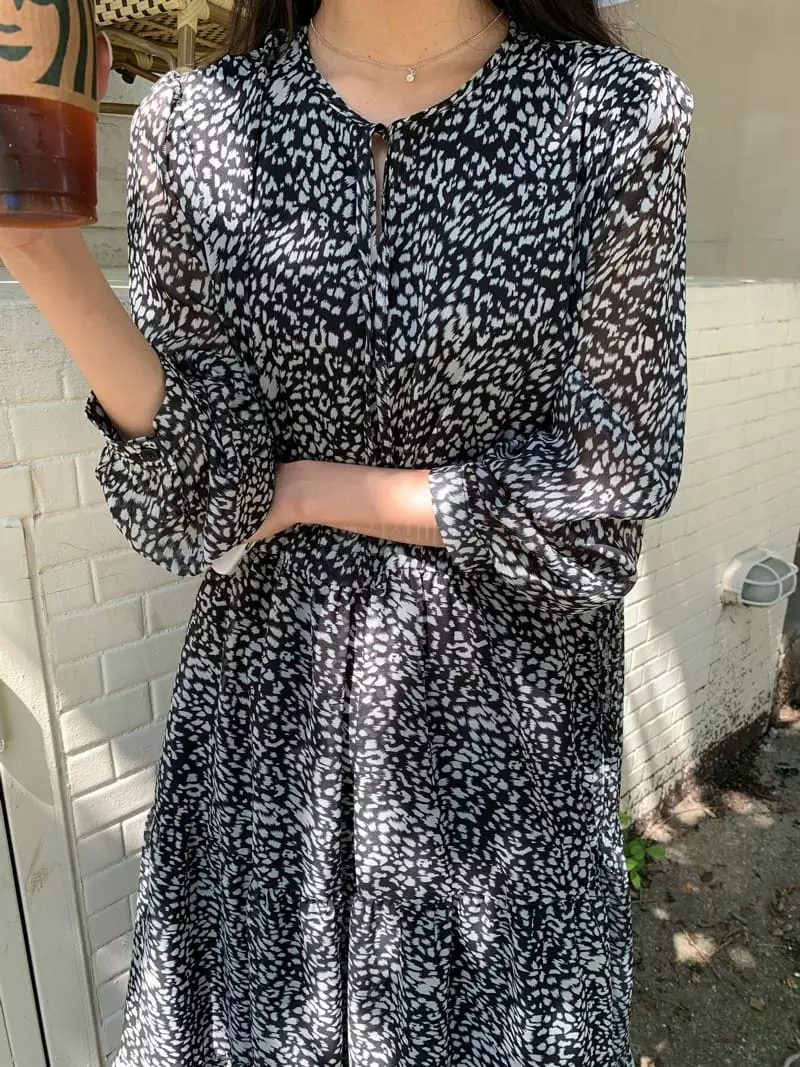 As Thought - Korean Women Fashion - #pursuepretty - Maran Shiffon One-piece - 8
