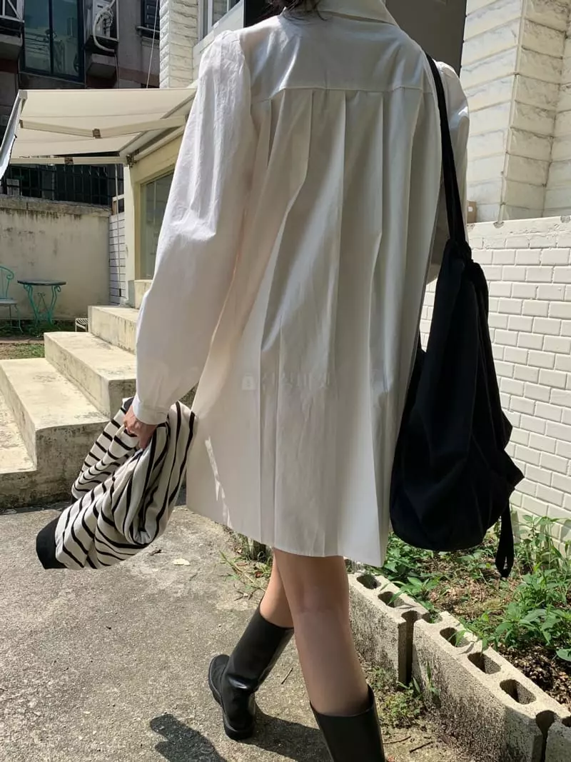 As Thought - Korean Women Fashion - #restrostyle - Wrinkle One-piece