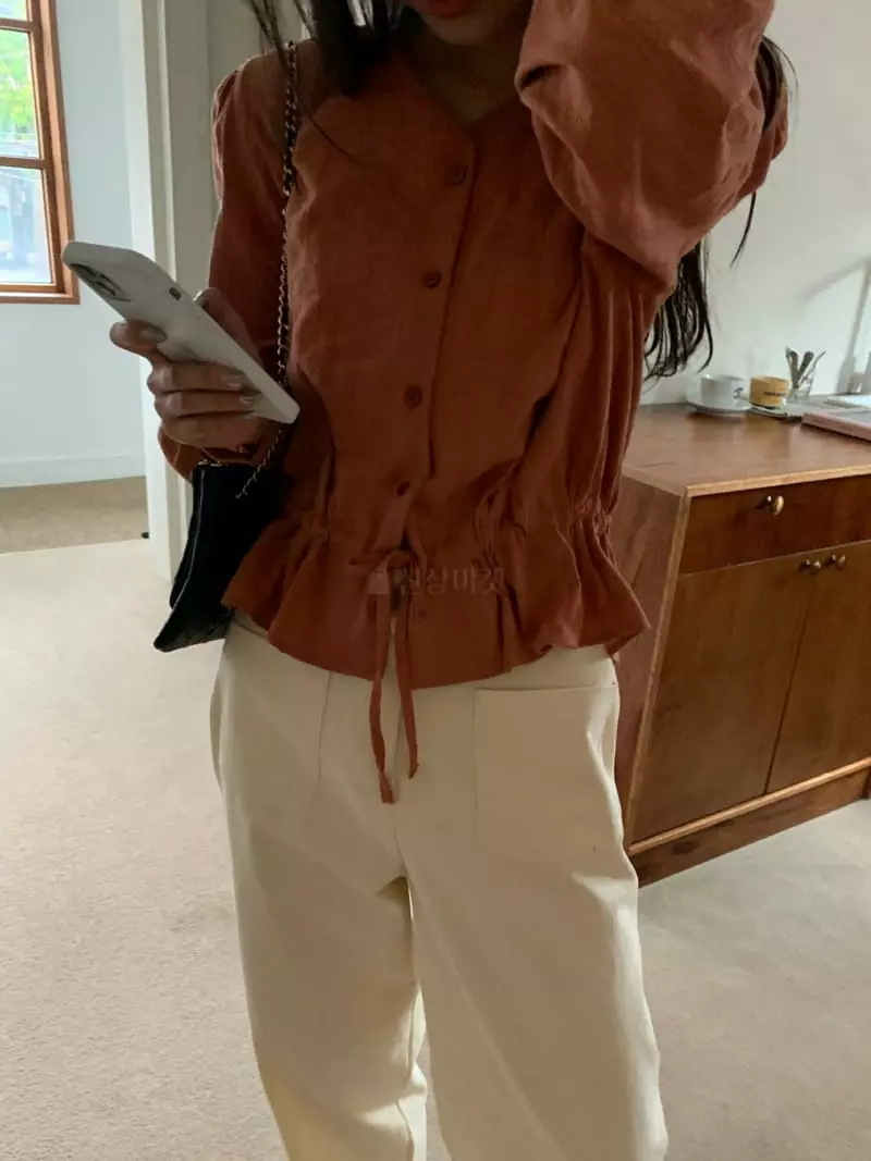 As Thought - Korean Women Fashion - #restrostyle - Rose Frill Blouse - 8