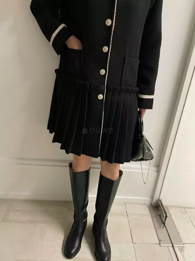 As Thought - Korean Women Fashion - #romanticstyle - Twid One-piece - 7