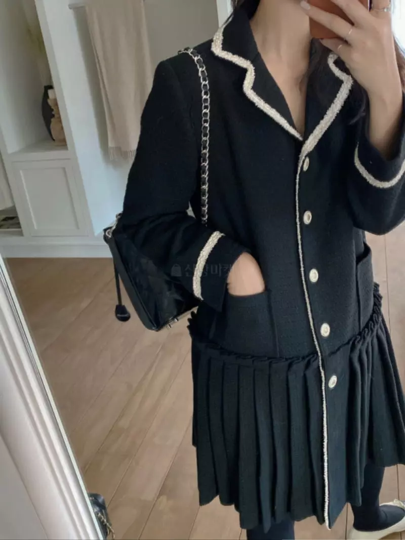 As Thought - Korean Women Fashion - #shopsmall - Twid One-piece - 8