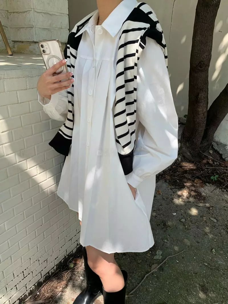 As Thought - Korean Women Fashion - #shopsmall - Wrinkle One-piece - 3