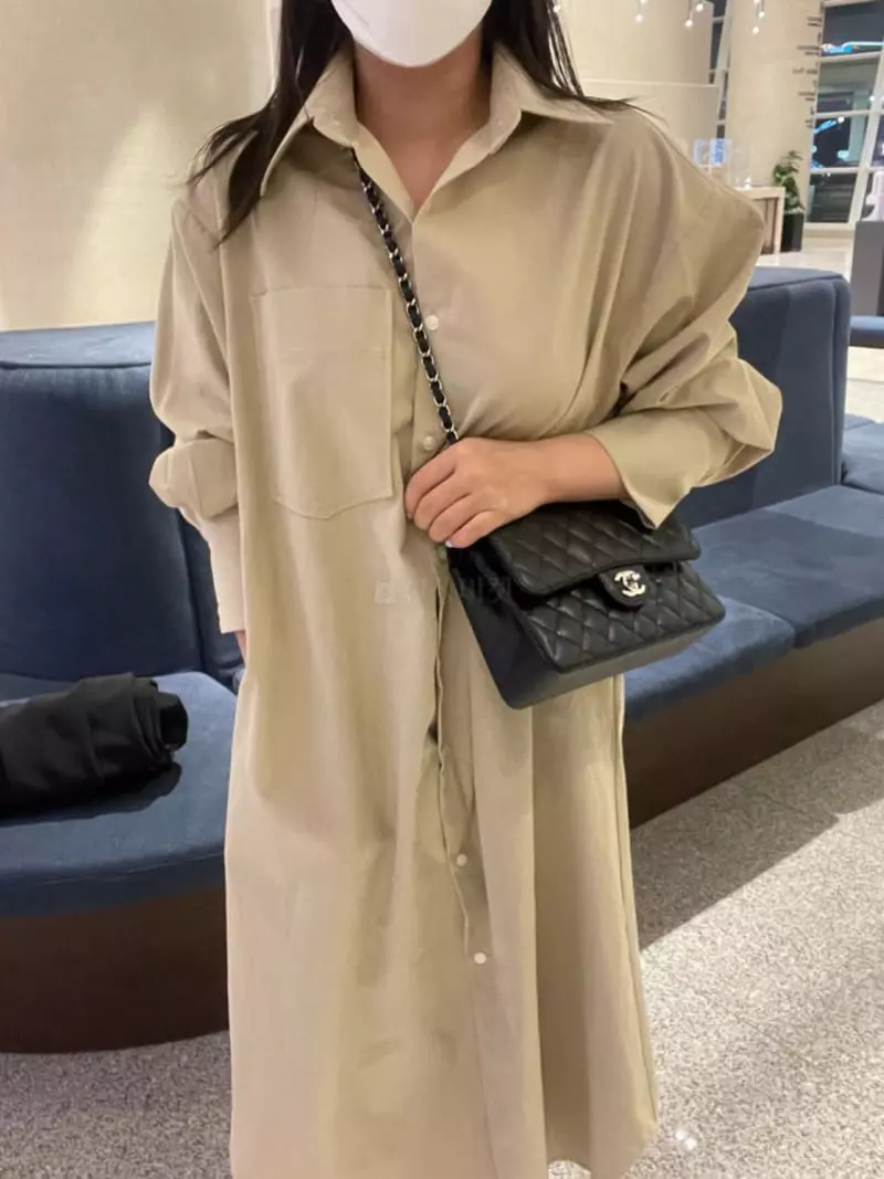 As Thought - Korean Women Fashion - #thatsdarling - Shirt One-piece - 4