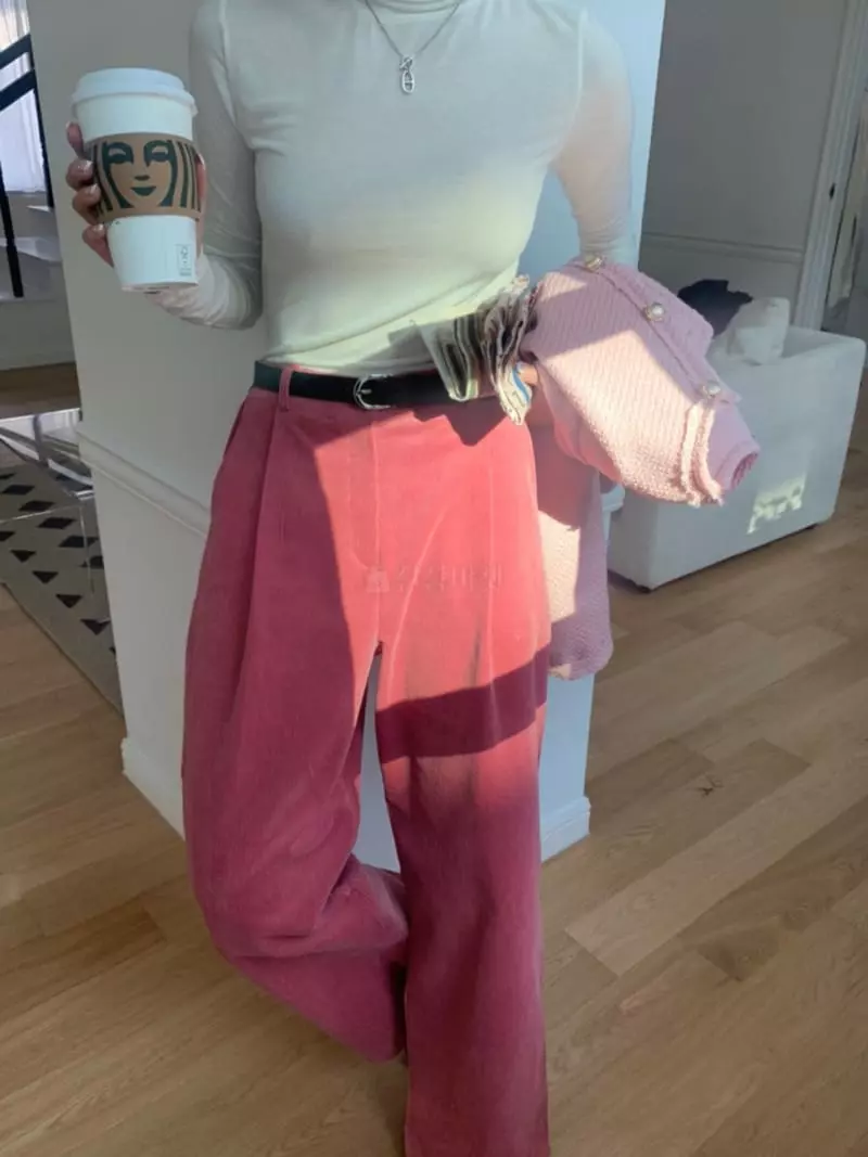 As Thought - Korean Women Fashion - #thelittlethings - Color Corduroy Pants