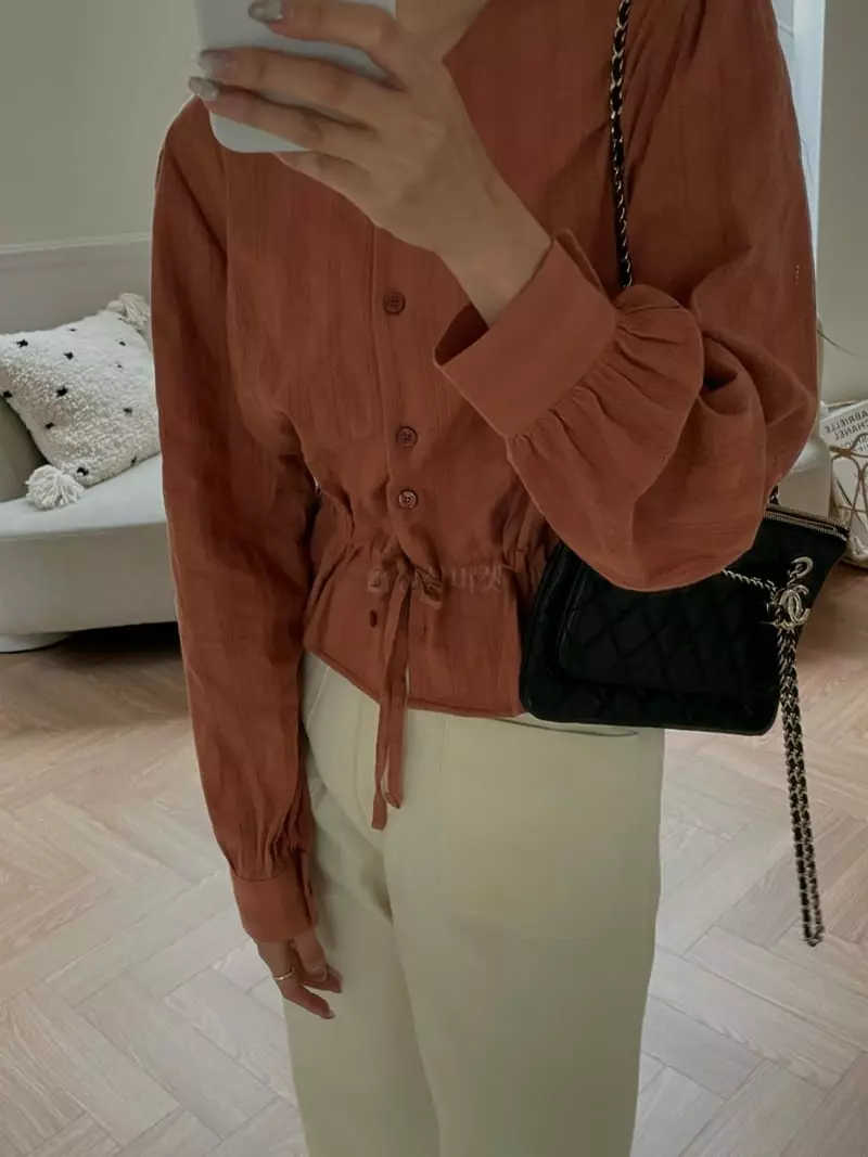 As Thought - Korean Women Fashion - #vintageinspired - Rose Frill Blouse - 5