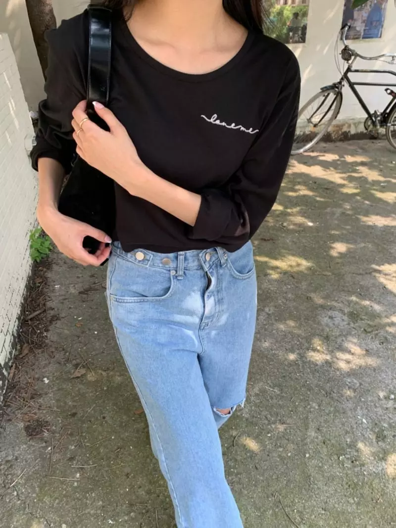 As Thought - Korean Women Fashion - #vintageinspired - Demage Light Blues Jeans