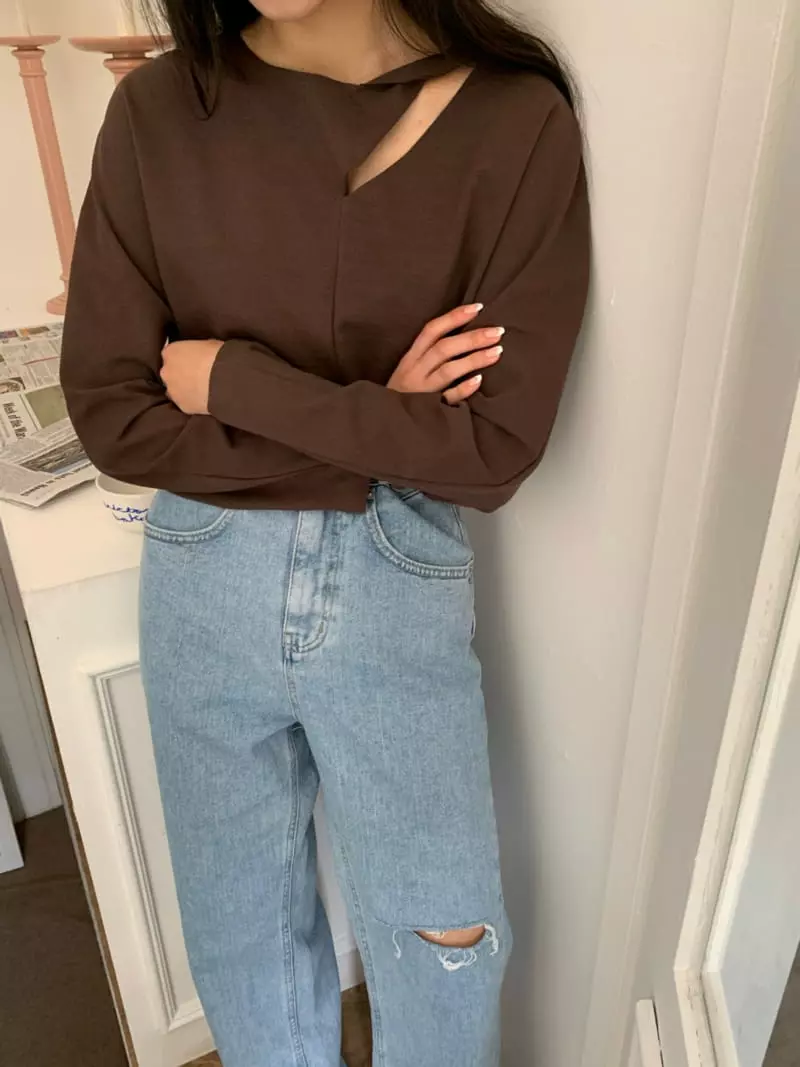 As Thought - Korean Women Fashion - #vintagekidsstyle - Demage Light Blues Jeans - 2
