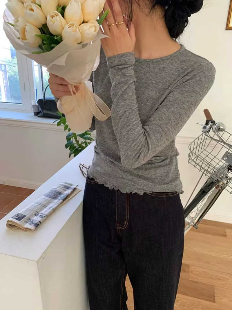 As Thought - Korean Women Fashion - #womensfashion - Warm Wave Tee