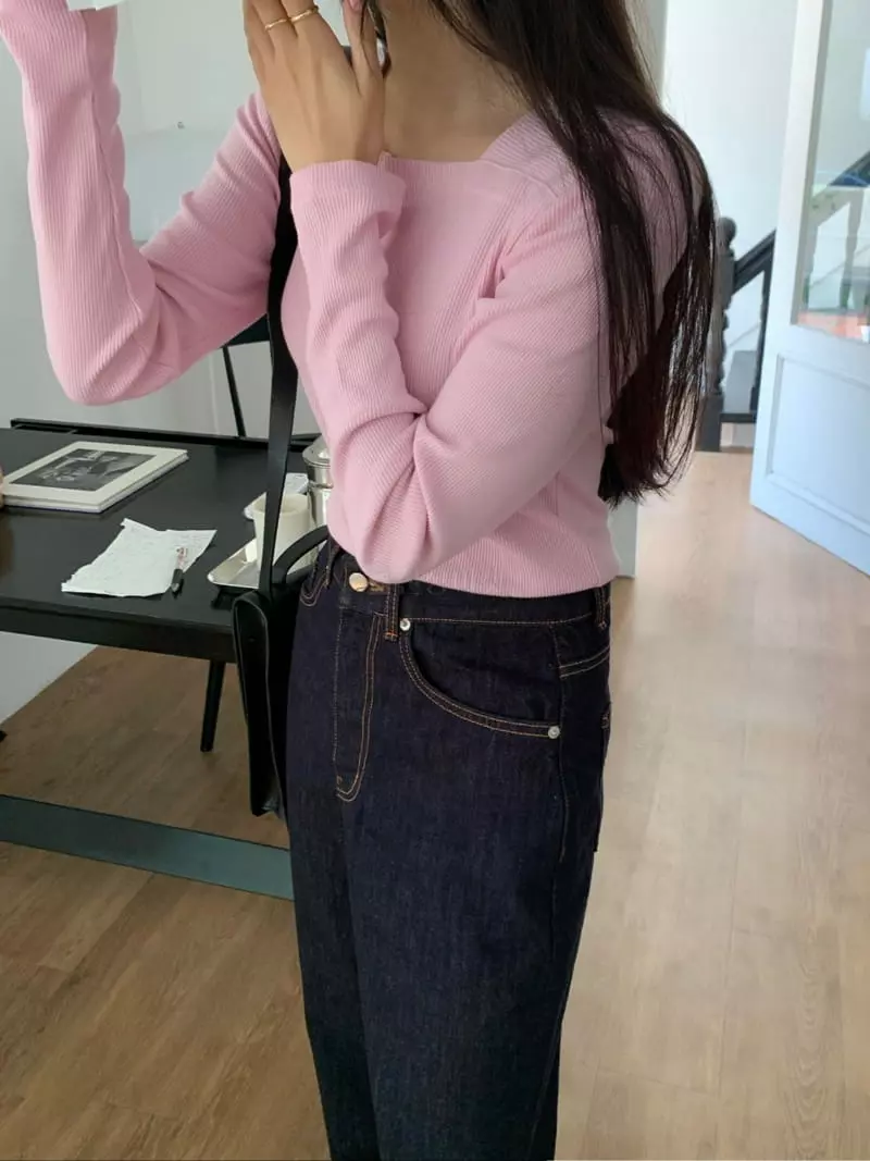 As Thought - Korean Women Fashion - #momslook - Bold Jeans - 4
