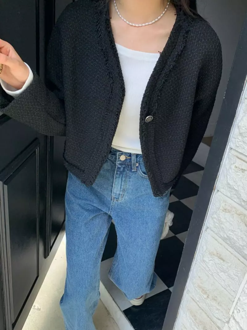 As Thought - Korean Women Fashion - #womensfashion - Butter Twid Jacket - 3