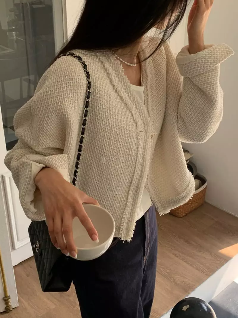 As Thought - Korean Women Fashion - #womensfashion - Butter Twid Jacket - 5