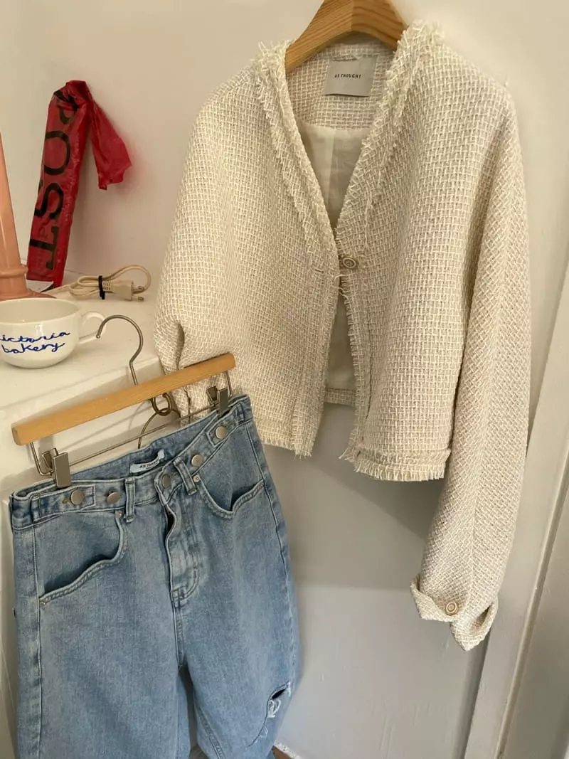 As Thought - Korean Women Fashion - #womensfashion - Butter Twid Jacket - 9