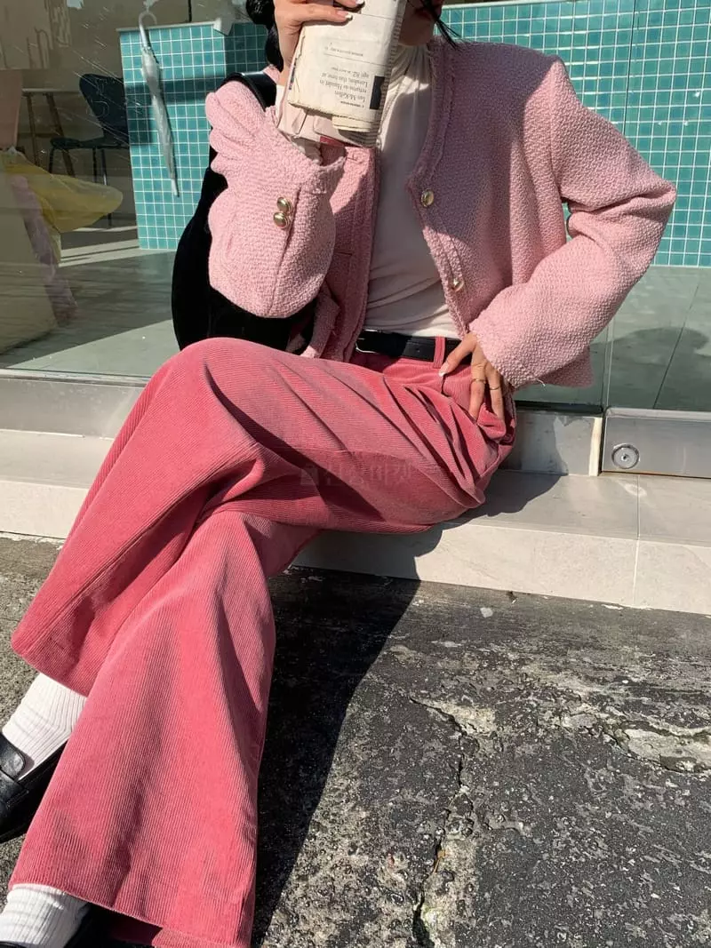 As Thought - Korean Women Fashion - #womensfashion - Lala Twid Jacket - 2