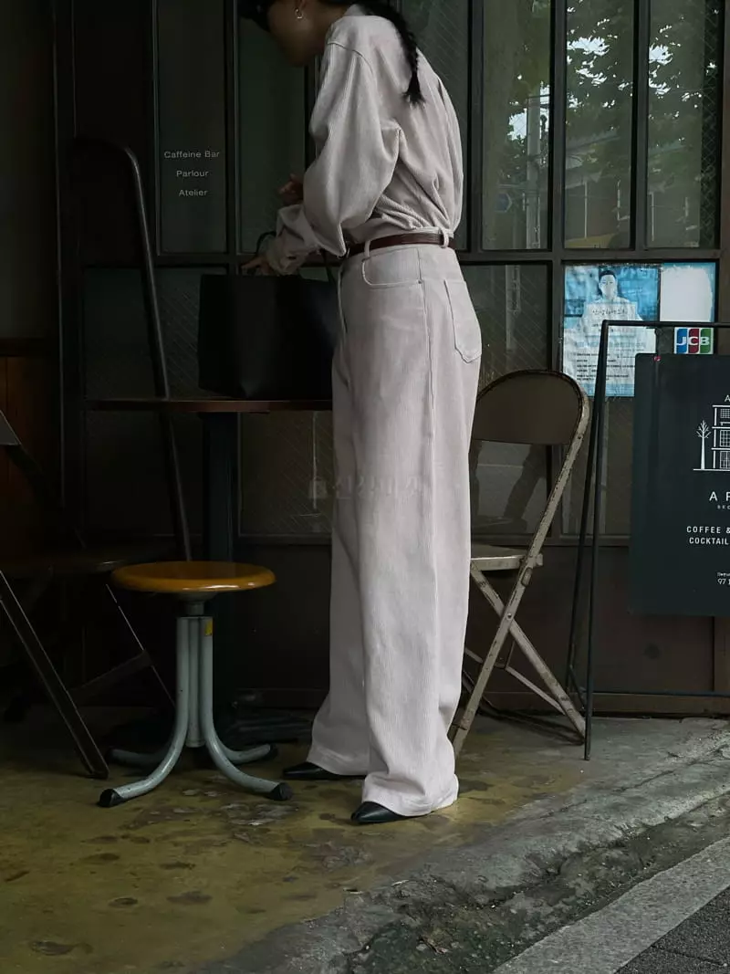 Atmosphere - Korean Women Fashion - #thelittlethings - Pigment Rib Pants - 4