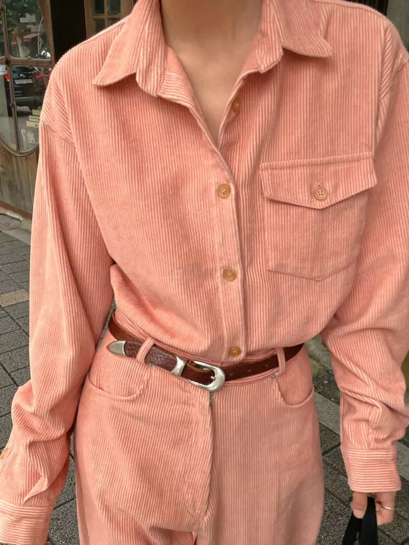 Atmosphere - Korean Women Fashion - #momslook - Pigment Rib Shirt - 9