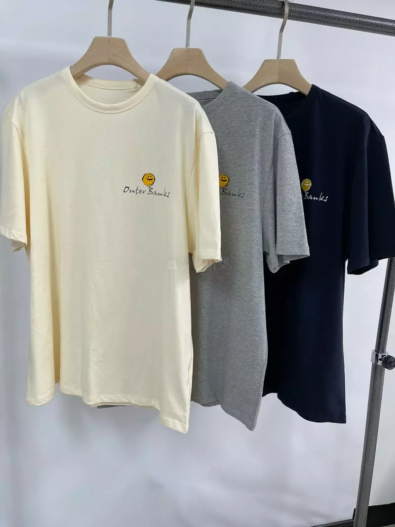 Atmosphere - Korean Women Fashion - #momslook - Smiel Short Sleeves Tee - 8