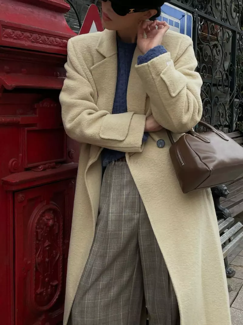 Atmosphere - Korean Women Fashion - #momslook - Bookle Bijou Coat - 2