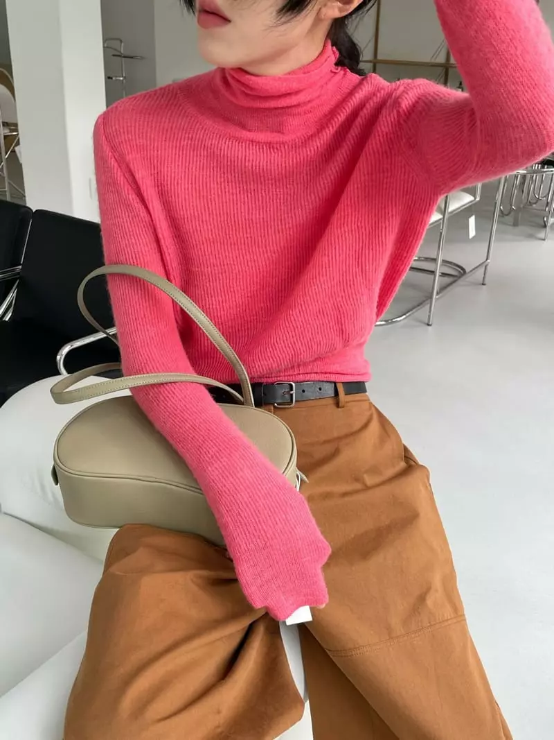 Atmosphere - Korean Women Fashion - #momslook - Baby Turtleneck Tee - 5