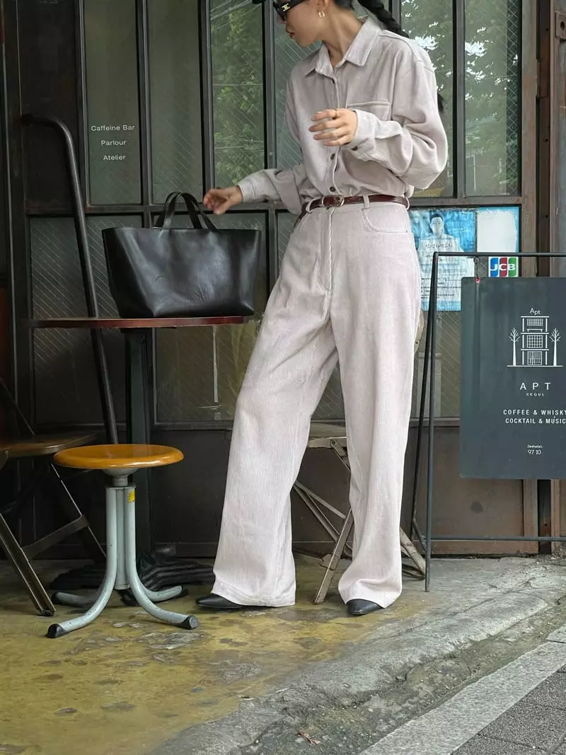 Atmosphere - Korean Women Fashion - #shopsmall - Pigment Rib Pants