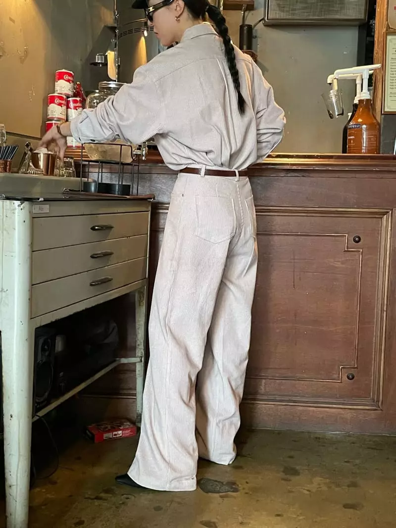 Atmosphere - Korean Women Fashion - #womensfashion - Pigment Rib Pants - 5