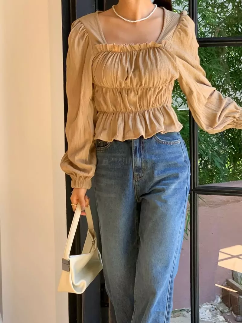 Atthismoment - Korean Women Fashion - #momslook - Yoggo Blouse - 2