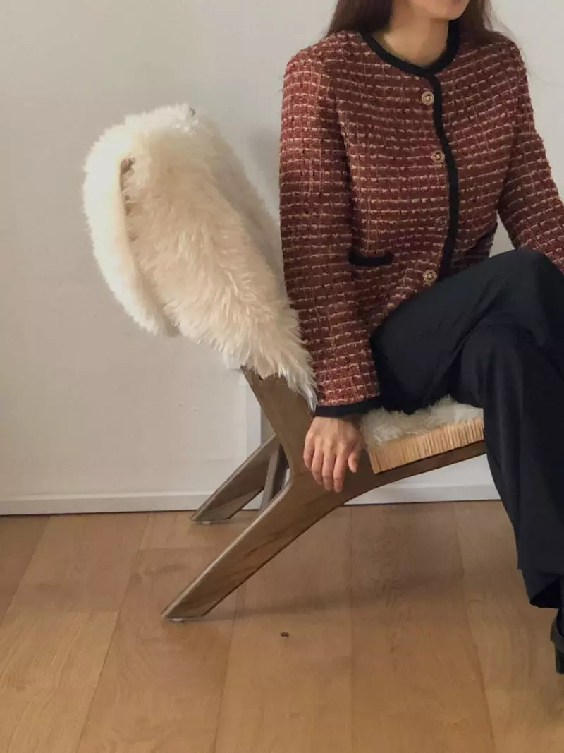 Atthismoment - Korean Women Fashion - #momslook - Autumn Twid Jacket - 3