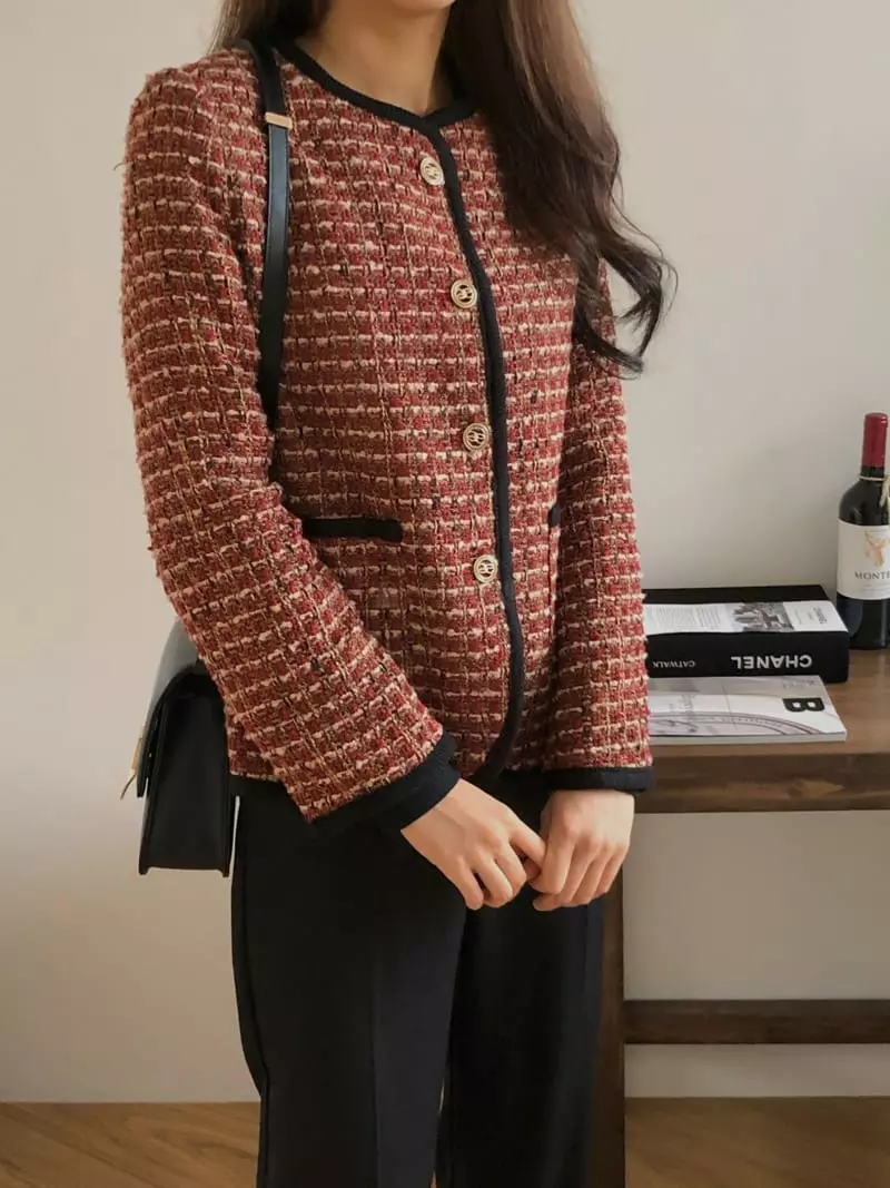 Atthismoment - Korean Women Fashion - #momslook - Autumn Twid Jacket - 7