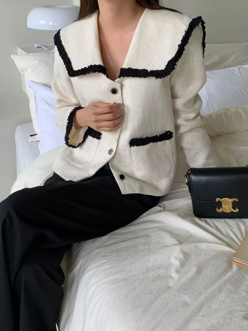 Atthismoment - Korean Women Fashion - #momslook - Sailor Twid Jacket - 2
