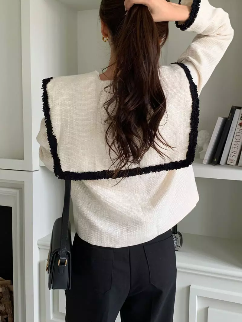 Atthismoment - Korean Women Fashion - #womensfashion - Sailor Twid Jacket - 4