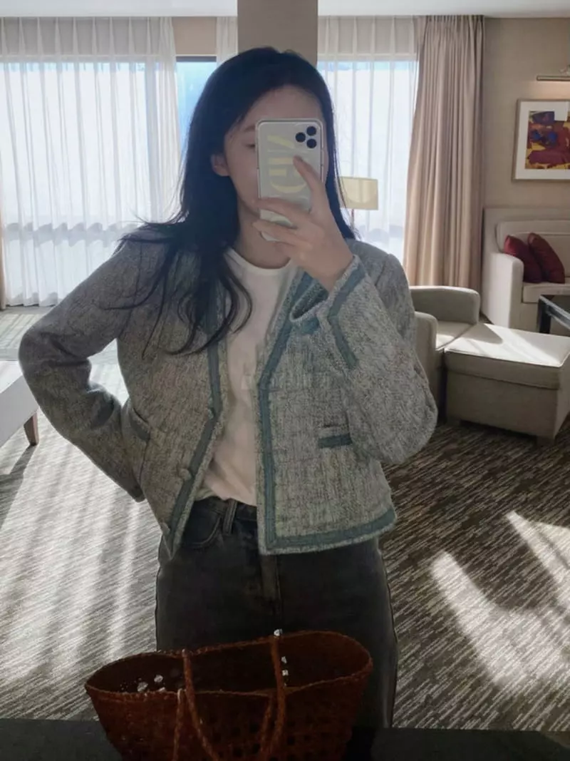 Atthismoment - Korean Women Fashion - #momslook - Ruffle Jacket - 2