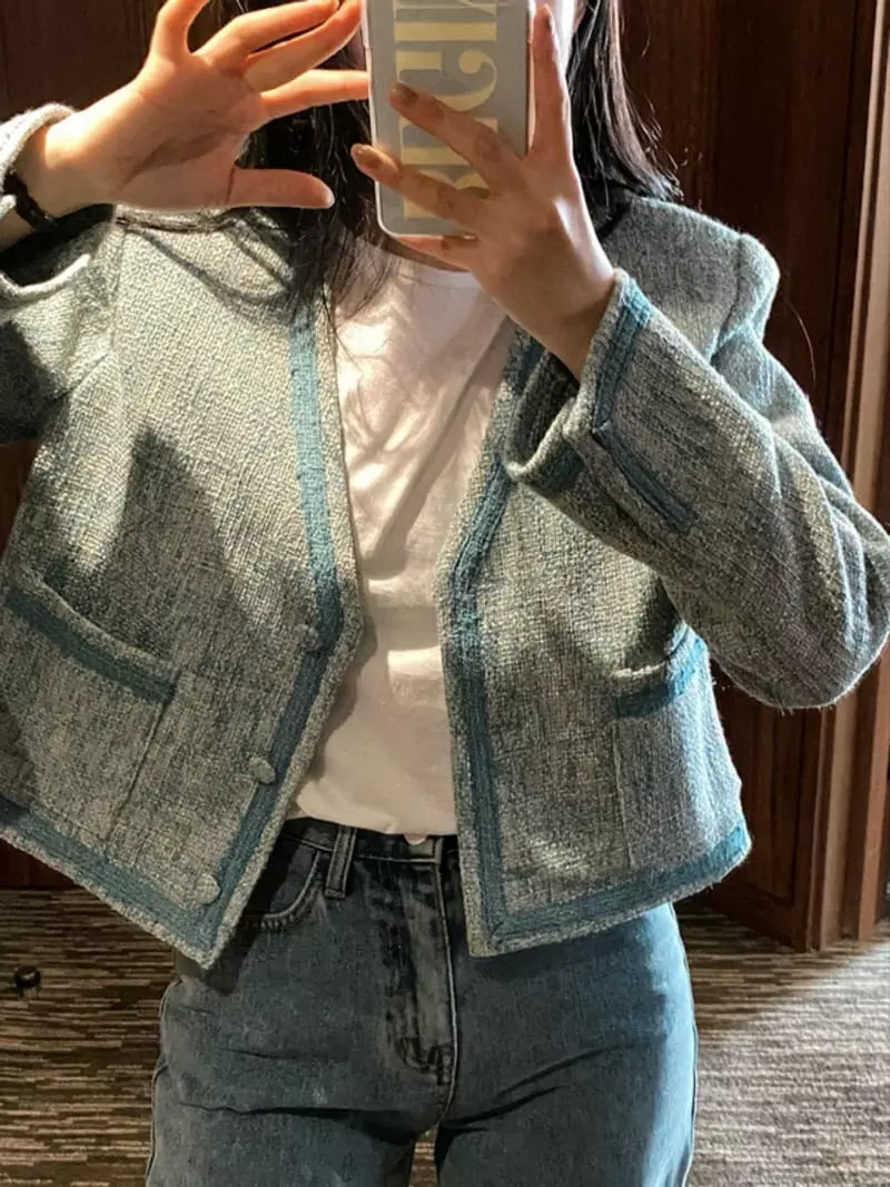 Atthismoment - Korean Women Fashion - #momslook - Ruffle Jacket - 3