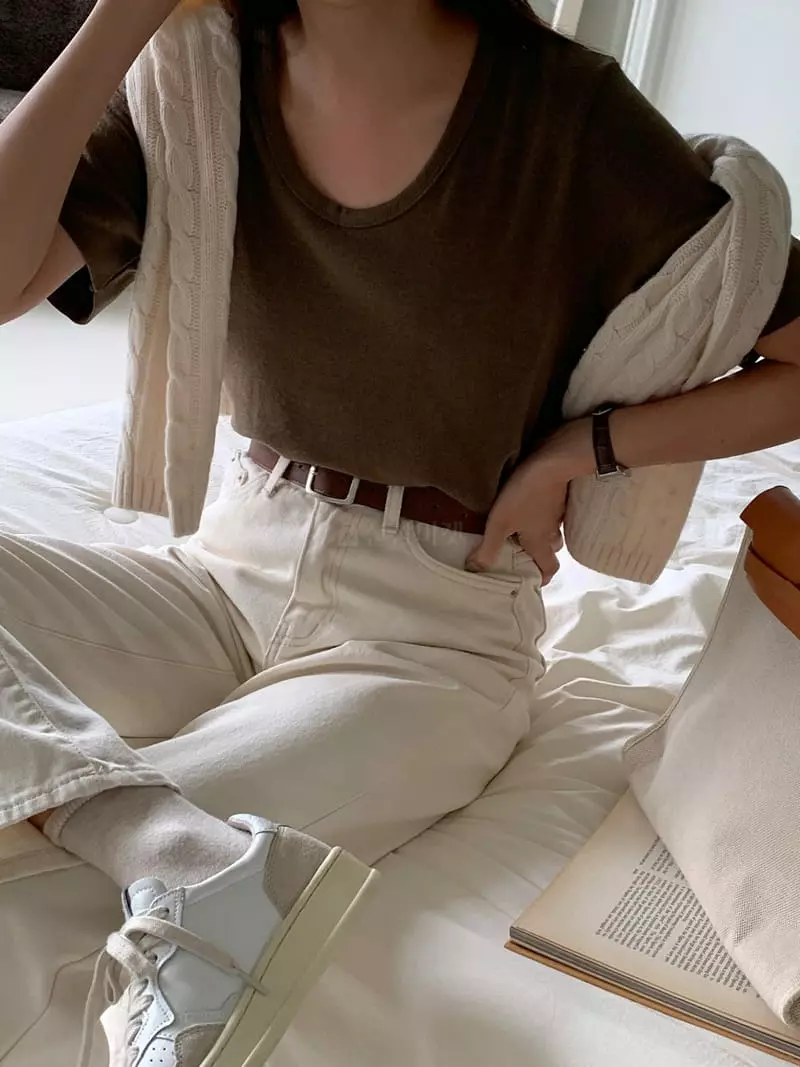 Atthismoment - Korean Women Fashion - #momslook - Downey Tee