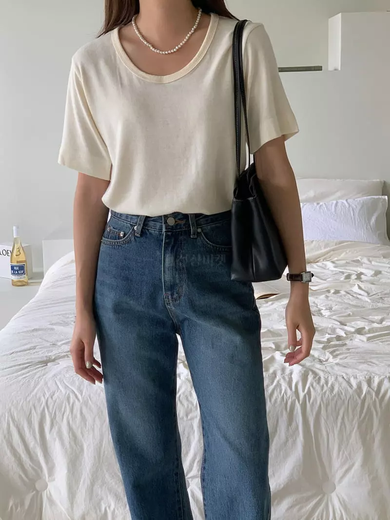 Atthismoment - Korean Women Fashion - #momslook - Downey Tee - 11